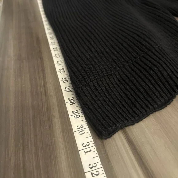 NWT Gap Womens 100% Cotton Tortoise Button Oversized Black Cardigan Size Large - Picture 11 of 11